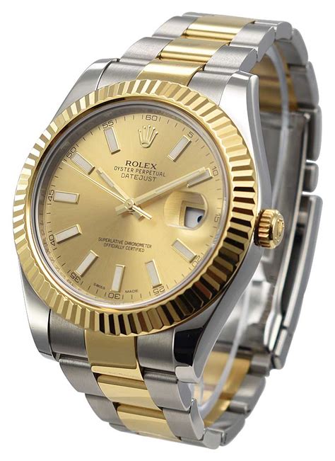 rolex datejust 2 half gold|rolex datejust 2 tone price.